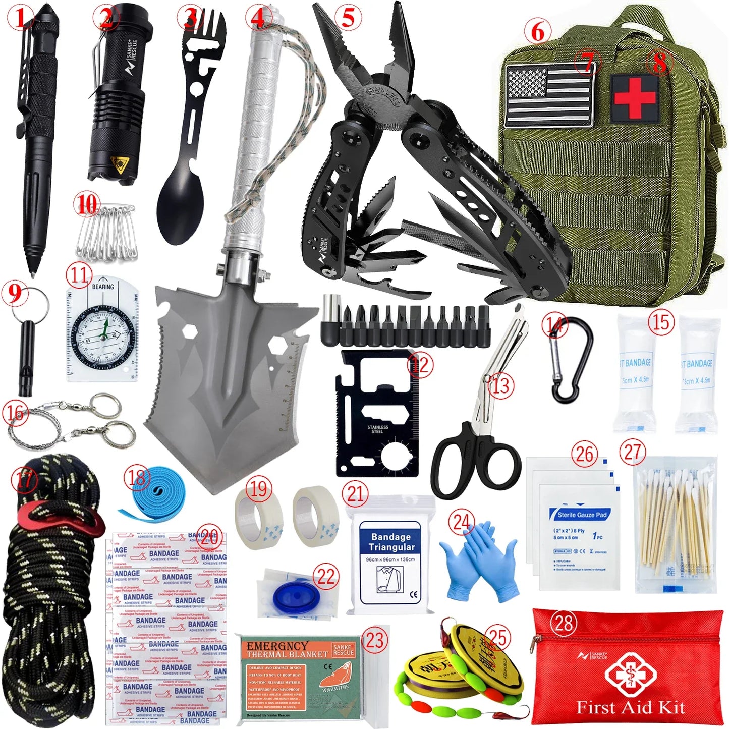 MOLLE Survival First Aid & Trauma Kit