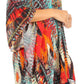 Stylish Rhinestone Lace-Up V-Neck Women's Caftan Poncho Cover-Up by Sakkas Aymee
