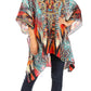 Stylish Rhinestone Lace-Up V-Neck Women's Caftan Poncho Cover-Up by Sakkas Aymee