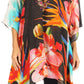 Stylish Rhinestone Lace-Up V-Neck Women's Caftan Poncho Cover-Up by Sakkas Aymee