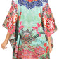 Stylish Rhinestone Lace-Up V-Neck Women's Caftan Poncho Cover-Up by Sakkas Aymee