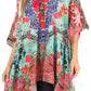 Stylish Rhinestone Lace-Up V-Neck Women's Caftan Poncho Cover-Up by Sakkas Aymee