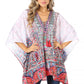 Stylish Rhinestone Lace-Up V-Neck Women's Caftan Poncho Cover-Up by Sakkas Aymee
