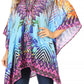 Stylish Rhinestone Lace-Up V-Neck Women's Caftan Poncho Cover-Up by Sakkas Aymee