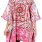 Stylish Rhinestone Lace-Up V-Neck Women's Caftan Poncho Cover-Up by Sakkas Aymee