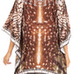 Stylish Rhinestone Lace-Up V-Neck Women's Caftan Poncho Cover-Up by Sakkas Aymee