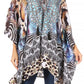 Stylish Rhinestone Lace-Up V-Neck Women's Caftan Poncho Cover-Up by Sakkas Aymee
