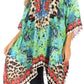 Stylish Rhinestone Lace-Up V-Neck Women's Caftan Poncho Cover-Up by Sakkas Aymee
