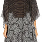 Stylish Rhinestone Lace-Up V-Neck Women's Caftan Poncho Cover-Up by Sakkas Aymee