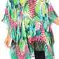 Stylish Rhinestone Lace-Up V-Neck Women's Caftan Poncho Cover-Up by Sakkas Aymee