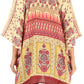 Stylish Rhinestone Lace-Up V-Neck Women's Caftan Poncho Cover-Up by Sakkas Aymee