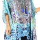 Stylish Rhinestone Lace-Up V-Neck Women's Caftan Poncho Cover-Up by Sakkas Aymee