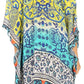 Stylish Rhinestone Lace-Up V-Neck Women's Caftan Poncho Cover-Up by Sakkas Aymee