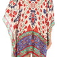 Stylish Rhinestone Lace-Up V-Neck Women's Caftan Poncho Cover-Up by Sakkas Aymee