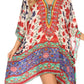 Stylish Rhinestone Lace-Up V-Neck Women's Caftan Poncho Cover-Up by Sakkas Aymee