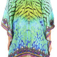 Stylish Rhinestone Lace-Up V-Neck Women's Caftan Poncho Cover-Up by Sakkas Aymee