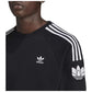 adidas Originals Men's Loungewear adicolor 3D Trefoil 3-Stripes Crew Sweatshirts - Black