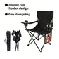 Portable Camping Chair with Canopy Folding Outdoor Chair Beach Fishing
