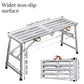 Adjustable Folding Scaffold Platform 1300LBS Portable Steel Work Bench Stool