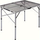 3FT Folding Camping Table Aluminum Portable Adjustable Picnic Table Black