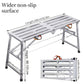 Adjustable Folding Scaffold Platform 1300LBS Portable Steel Work Bench Stool
