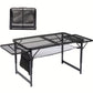 3FT Folding Camping Table Aluminum Portable Adjustable Picnic Table Black
