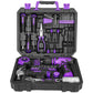 119 PCS Power Tool Set 8V/12V Cordless Drill Driver Hand Tool Kit Home DIY Repair