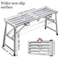 Adjustable Folding Scaffold Platform 1300LBS Portable Steel Work Bench Stool