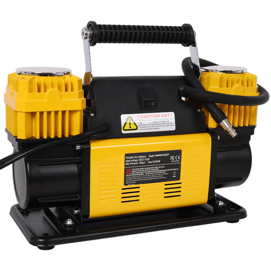 12V Dual Cylinder Heavy Duty Air Compressor