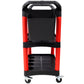 3 Tier Rolling Auto Detail Cart With Wheels, 2 Buckets