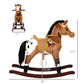 Qaba Kids Metal Plush Ride-On Rocking Horse Chair Toy