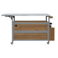 Foldable Outdoor Kitchen Island Patio Mobile Kitchen Cart