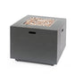 33" Outdoor Iron Square Propane Fire Pit