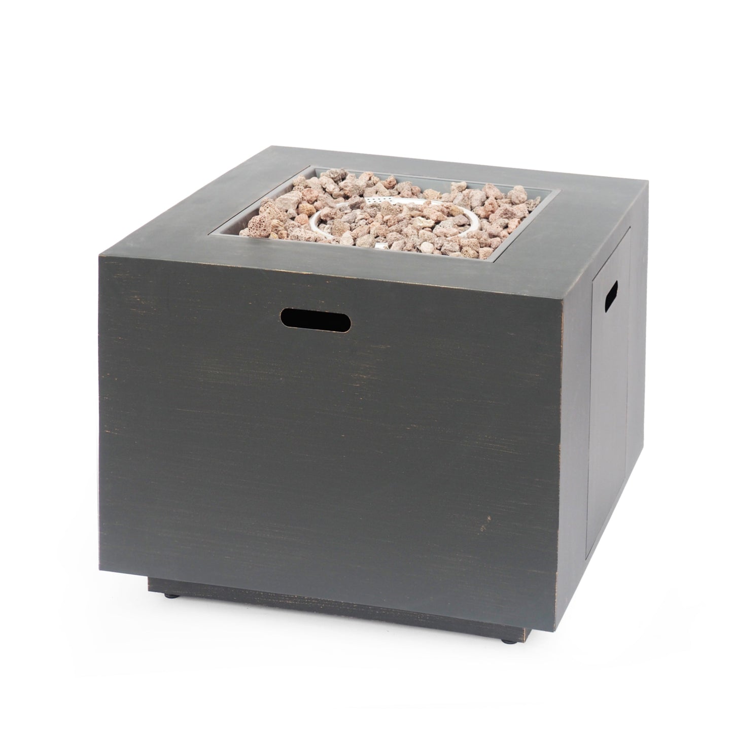 33" Outdoor Iron Square Propane Fire Pit