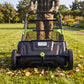 Hand Push Lawn Sweeper - 21 Inch Leaf & Grass Collector