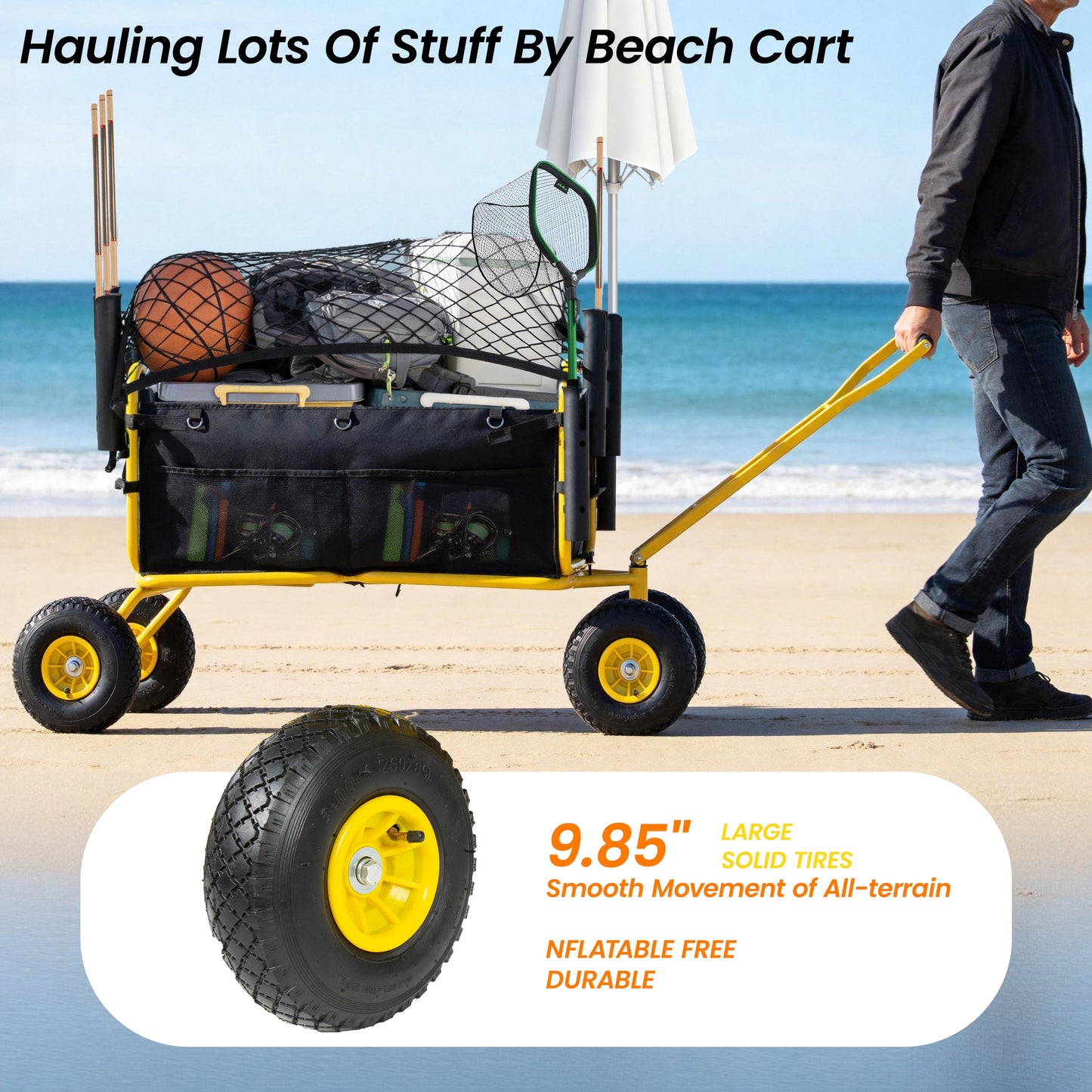 Fishing Cart Beach Cart Collapsible Wagon