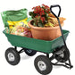 Heavy Duty Garden Cart and Yard Wagon with Dump Mechanism