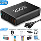 200W GaN Desktop Charger for Laptops and Phones