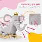 Qaba Baby Elephant Rocking Chair Toddler Rocker Toy