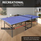 8ft Mid-Size Table Tennis Table Set