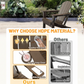 Folding HDPE Adirondack Chair with Built-In Cup Holder