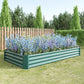 Metal Raised Garden Bed Kit with Anti-Rust Coating - Silver