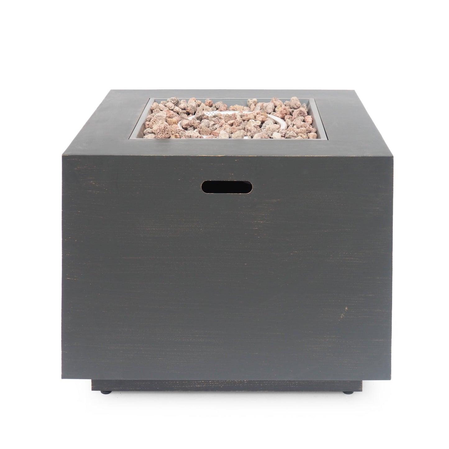 33" Outdoor Iron Square Propane Fire Pit
