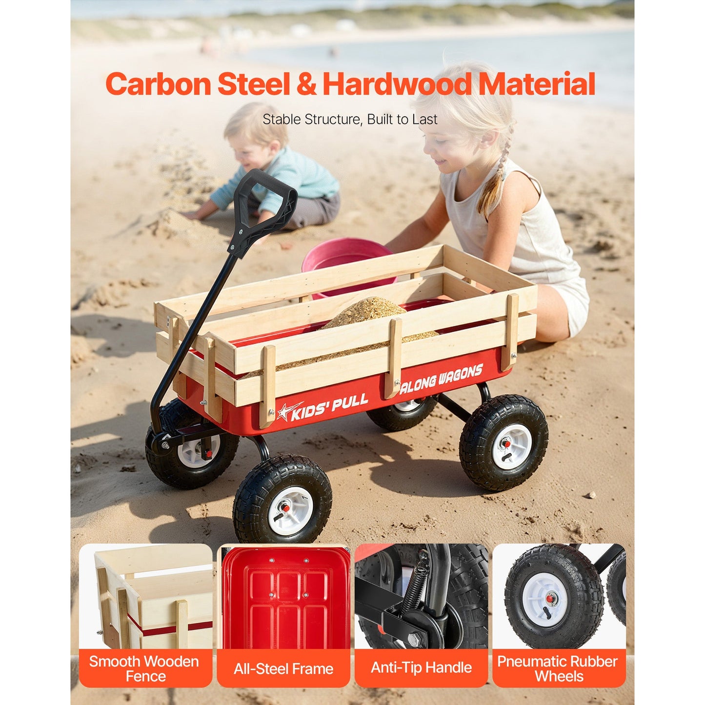 Pull-Along Wagon for Kids
