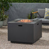 33" Outdoor Iron Square Propane Fire Pit