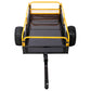 Heavy-Duty Tow-Behind Dump Cart 1000 lbs Load Capacity