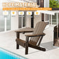 Folding HDPE Adirondack Chair with Built-In Cup Holder