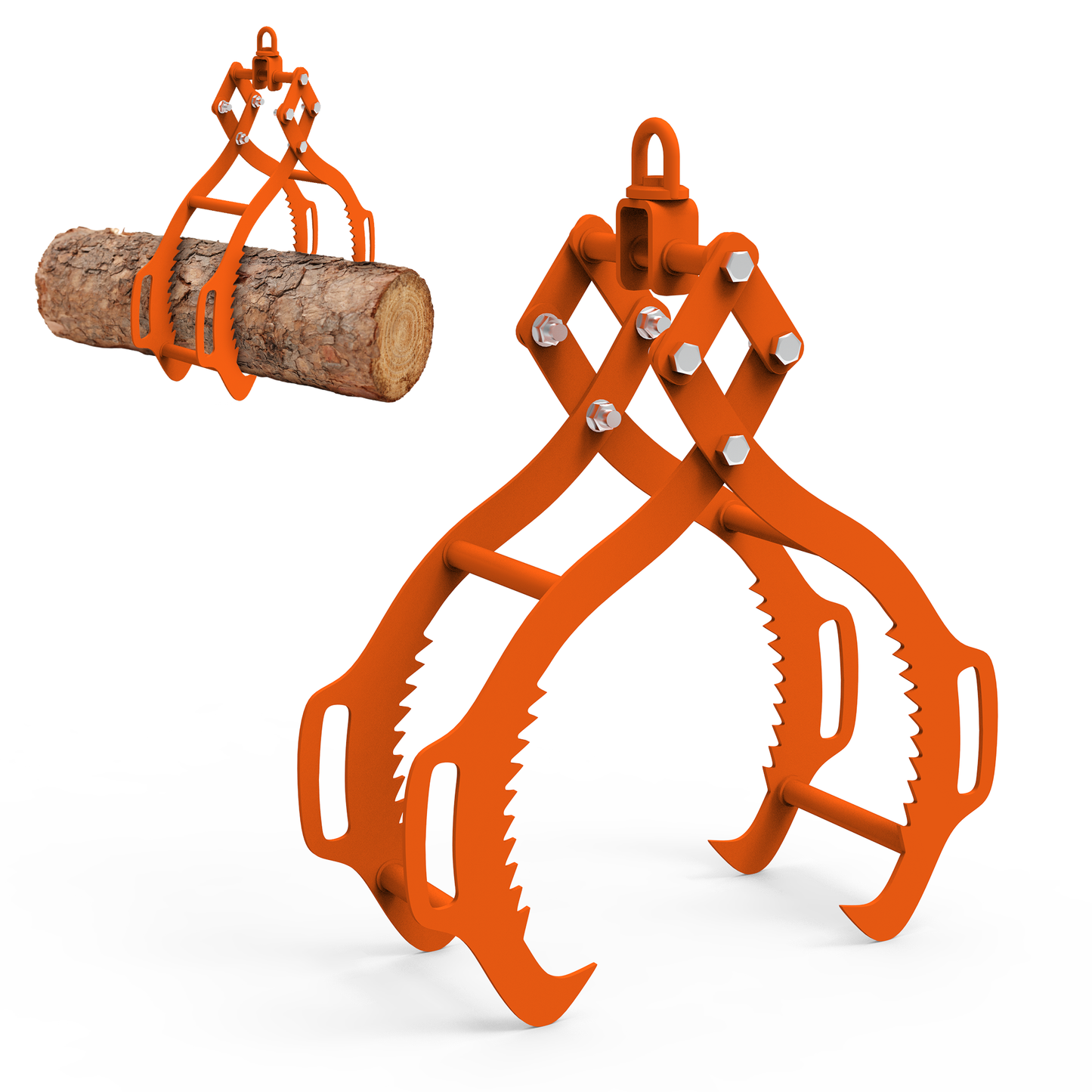 28-Inch Log Lifting Tongs with 4-Claw Heavy Duty Design