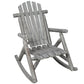 Durable Wooden Porch Rocker, Fir Log Rocking Chair