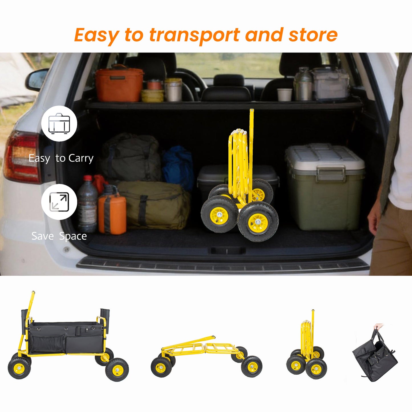 Fishing Cart Beach Cart Collapsible Wagon